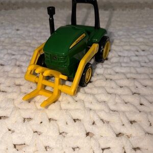 John Deere Green and Yellow Front Loader Tractor Toy